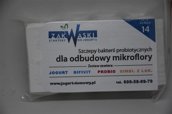 Odbudowa mikroflory Zestaw jogurtów nr 14 - dla odbudowy mikroflory