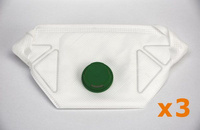 Maseczka dla zdrowia - 3 szt - z zaworem